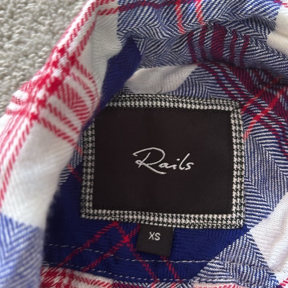 Rails xs plaid button down - Picture 2 of 4